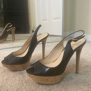 Brand New! Jessica Simpson Black Patent Leather Platform High Heels Size 10